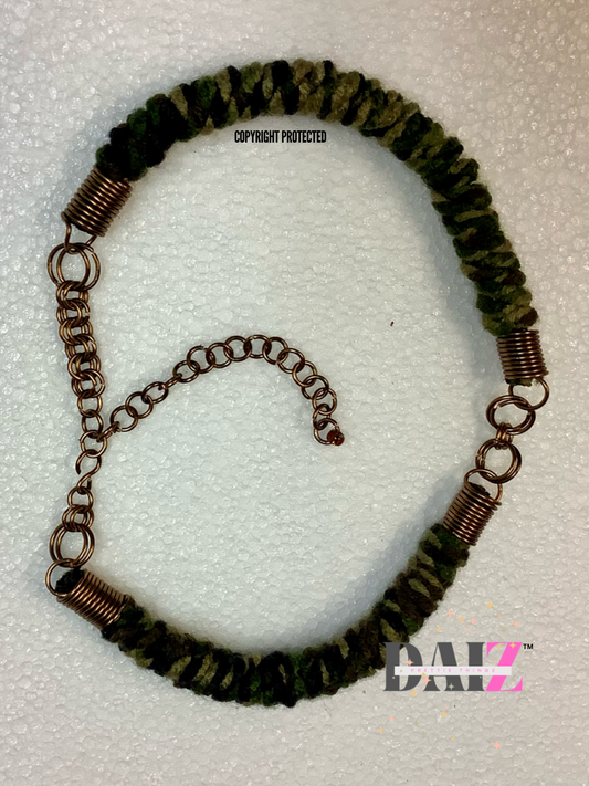 Camo Awkward Choker Necklace