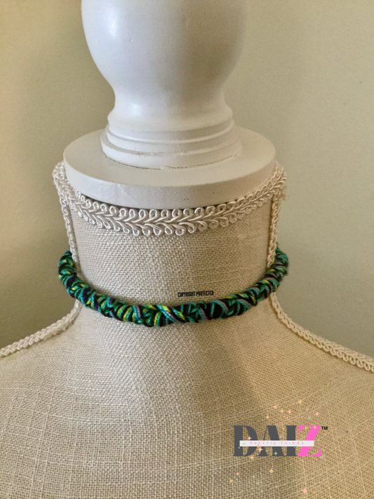 Bluesy Touch Get Twisted Choker Necklace