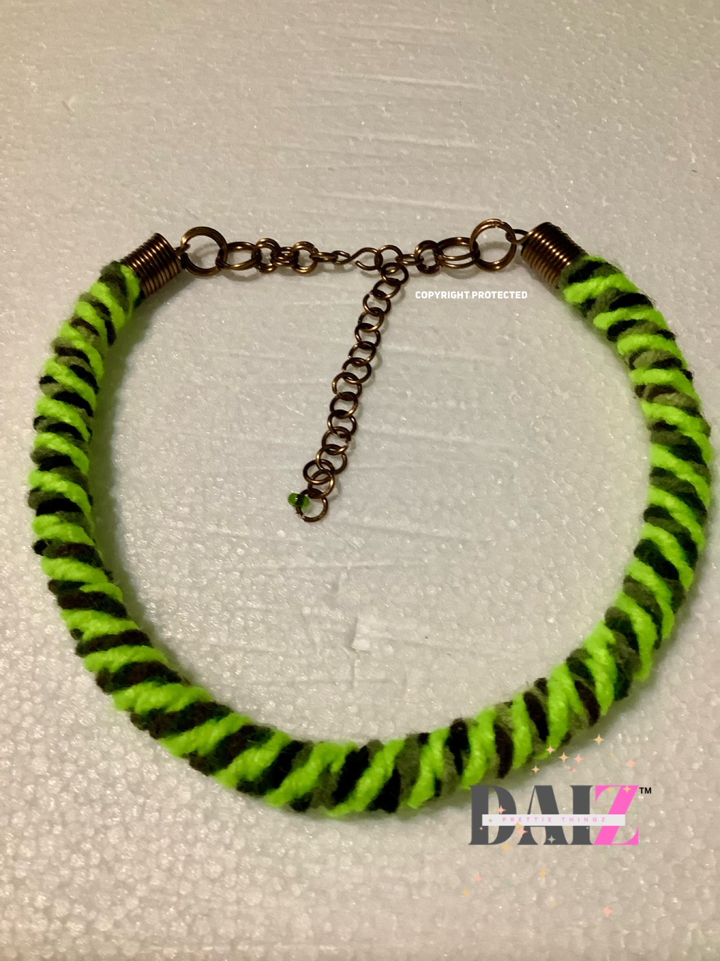 Freaky Green All-In-One Choker Necklace