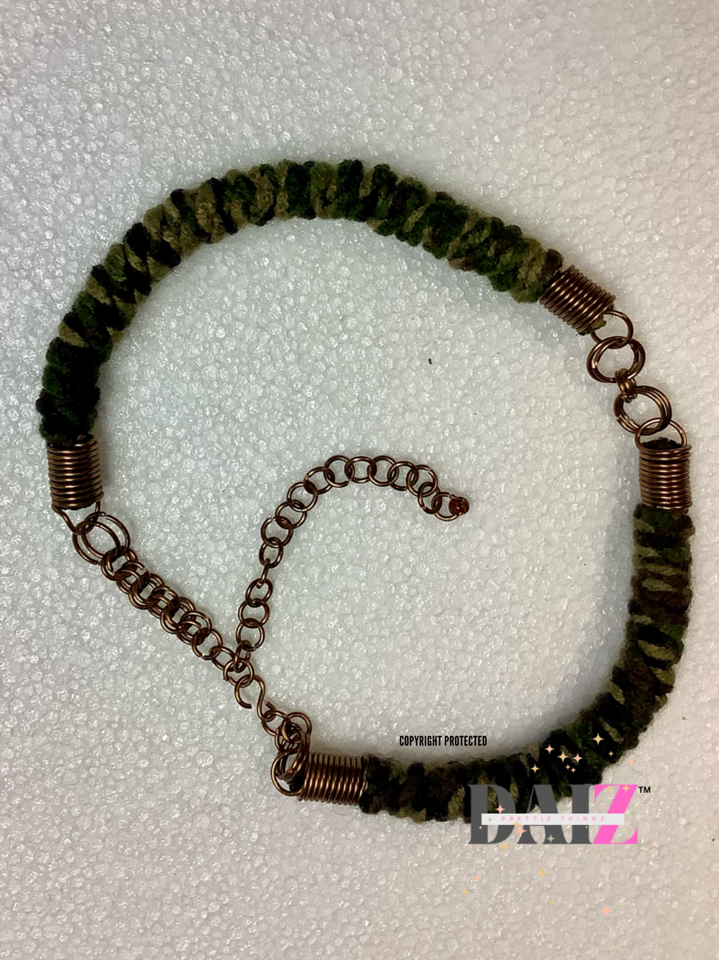 Camo Awkward Choker Necklace