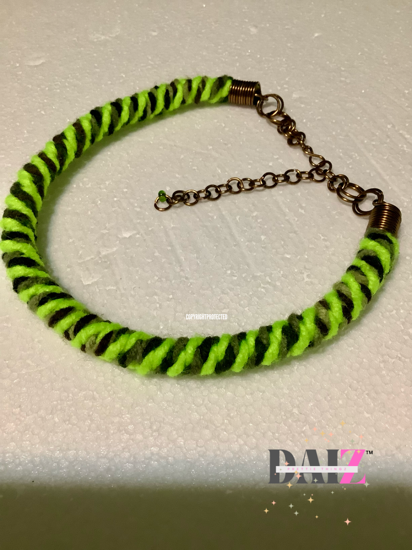 Freaky Green All-In-One Choker Necklace